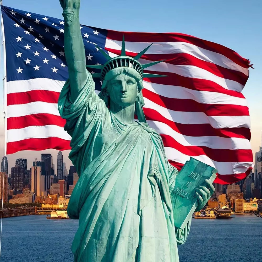 3X5 Foot USA National Flags American Party Bunting Flags American US Polyester Flag Decoration for Indoor Outdoor Football Car