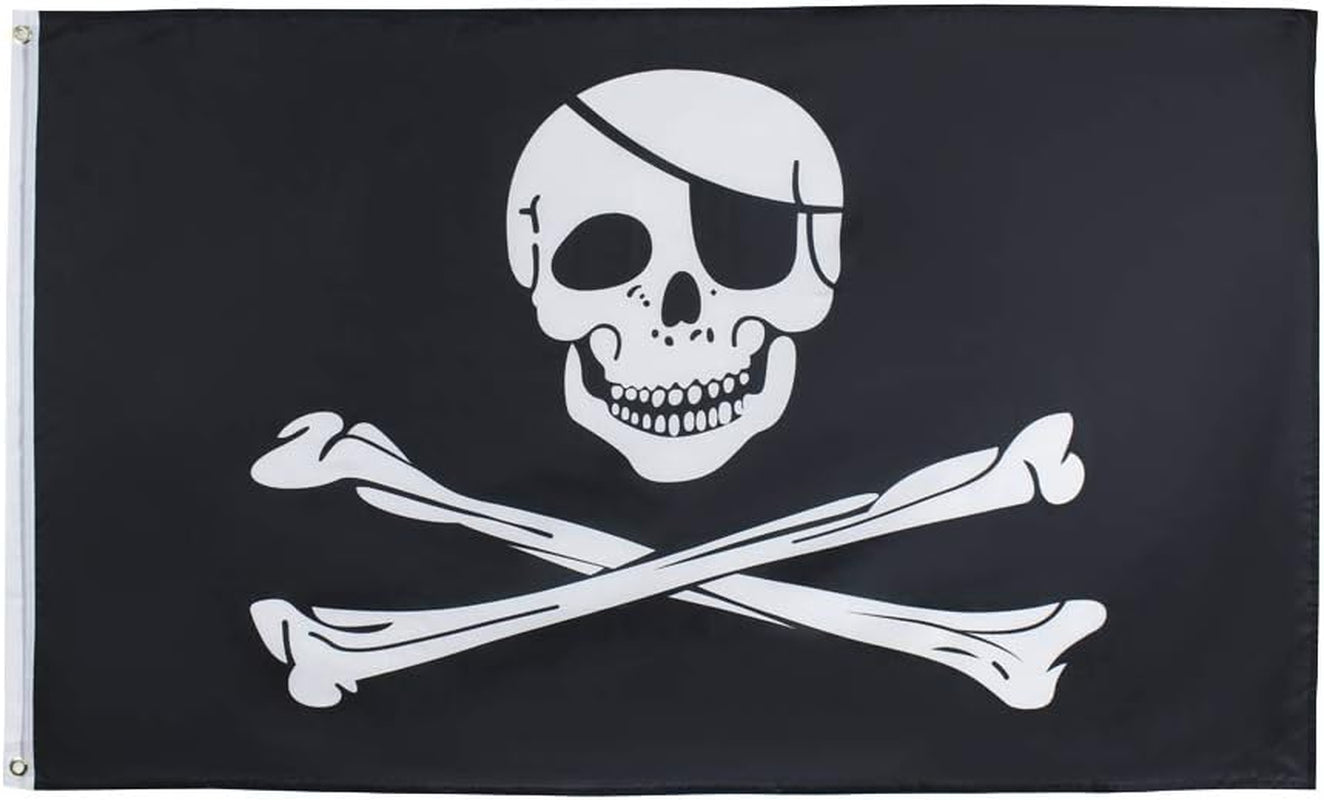 Jolly Roger Flag - Skull Pirate Flags 3X5