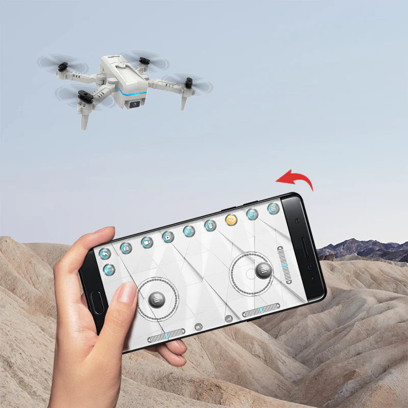 Compact Quadcopter with 4K HD Dual Cameras and Folding Design
