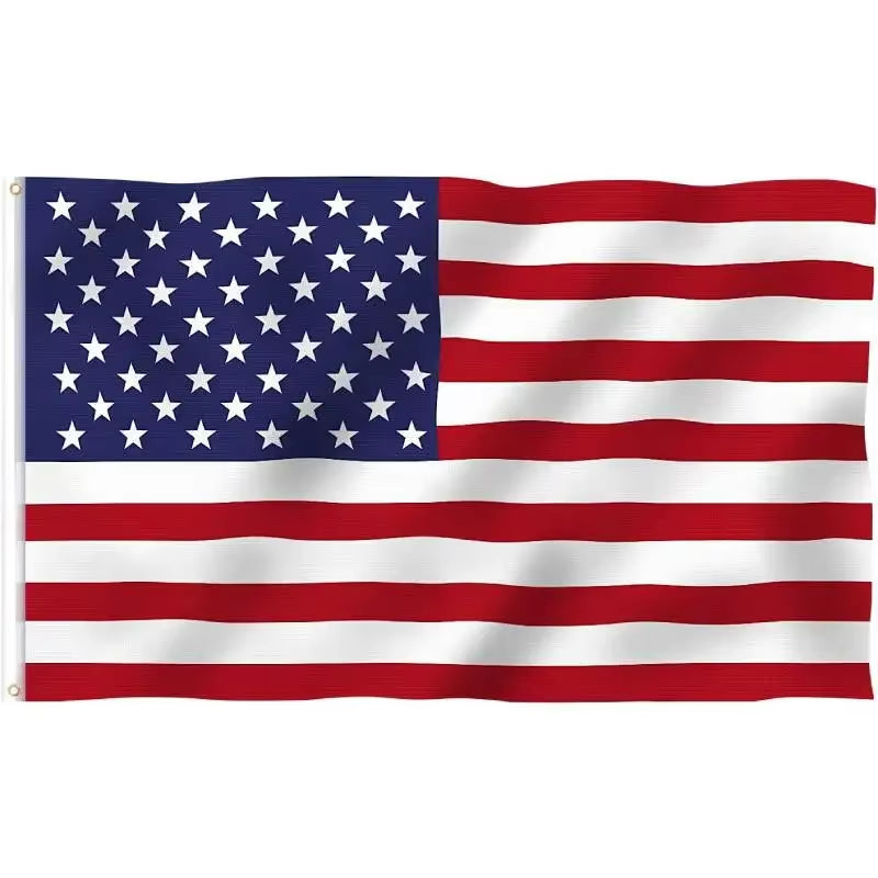 3X5 Foot USA National Flags American Party Bunting Flags American US Polyester Flag Decoration for Indoor Outdoor Football Car