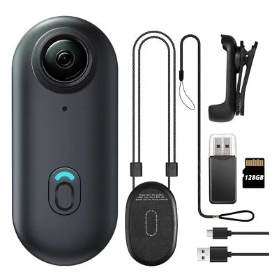 4K FHD Mini Body Camera Wearable Action Cam | POV Hands-Free Thumb-Size