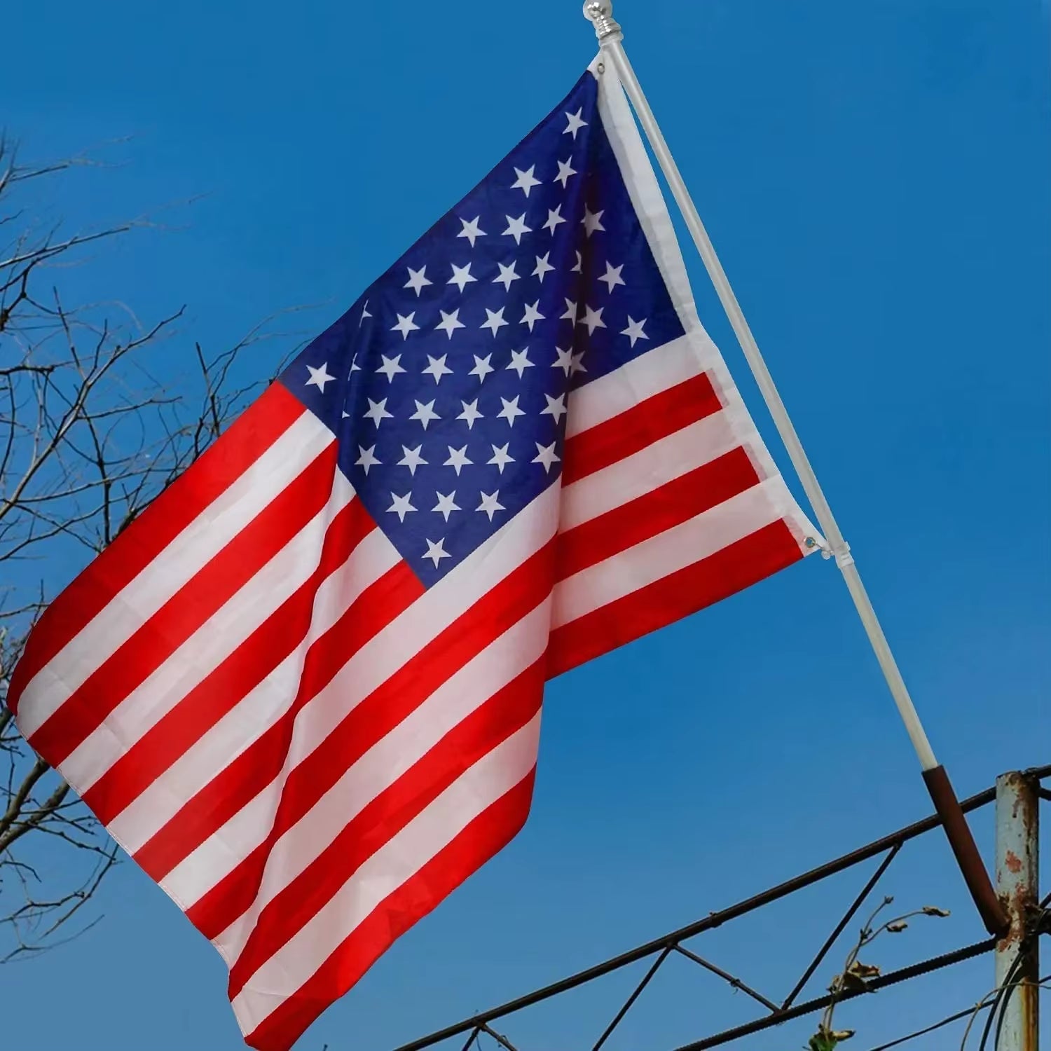 3X5 Foot USA National Flags American Party Bunting Flags American US Polyester Flag Decoration for Indoor Outdoor Football Car